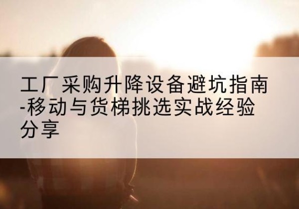泰州移动式升降机怎么选-工厂采购升降设备避坑指南-移动与货梯挑选实战经验分享